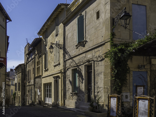 Obraz na płótnie Poetic street scene of Arles France in a mid summer afternoon w salonie