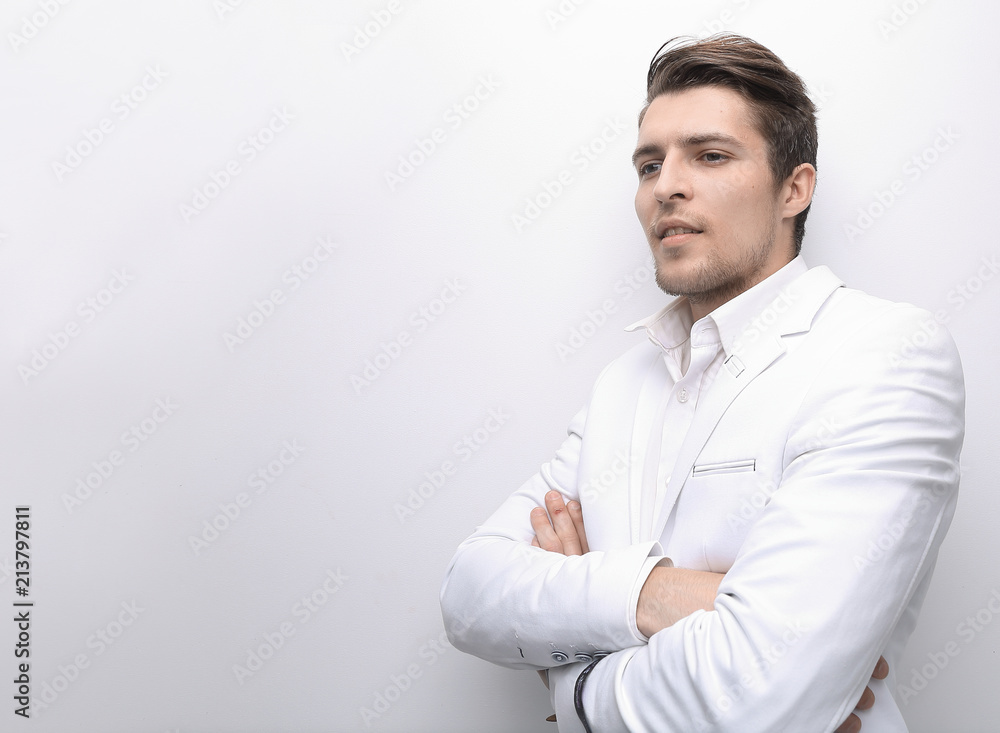 confident businessman in white shirt confident businessman in white shirt