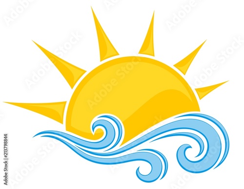Sun and sea.