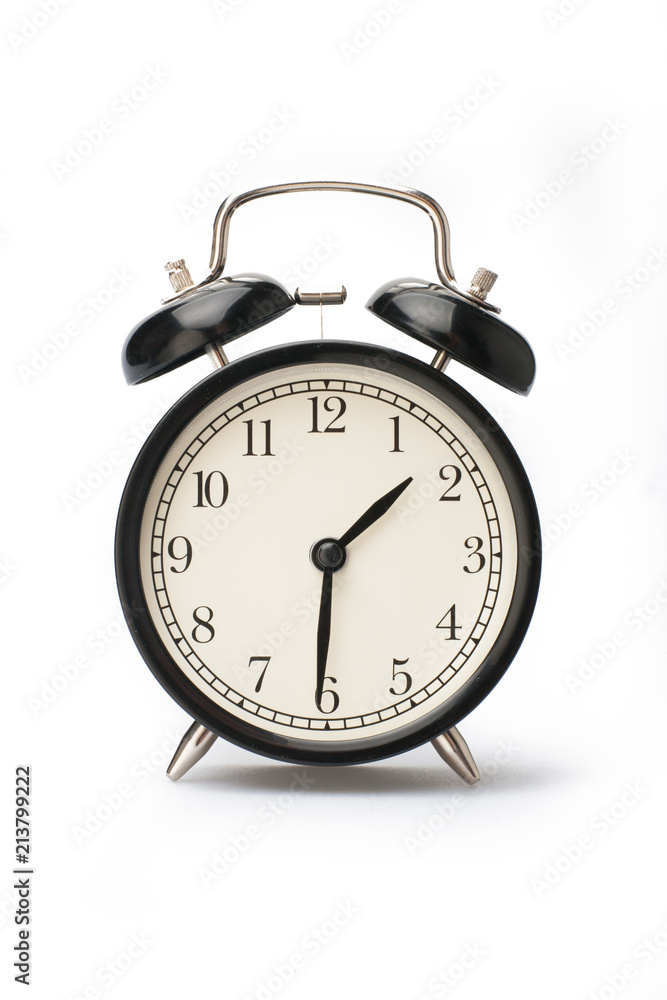 Alarm clock face isolated on white background Alarm clock face isolated on white background