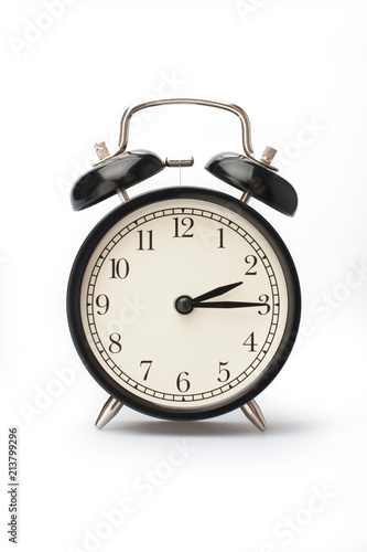 Alarm clock face isolated on white background