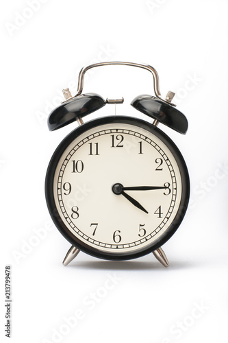 Alarm clock face isolated on white background