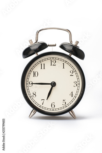 Alarm clock face isolated on white background