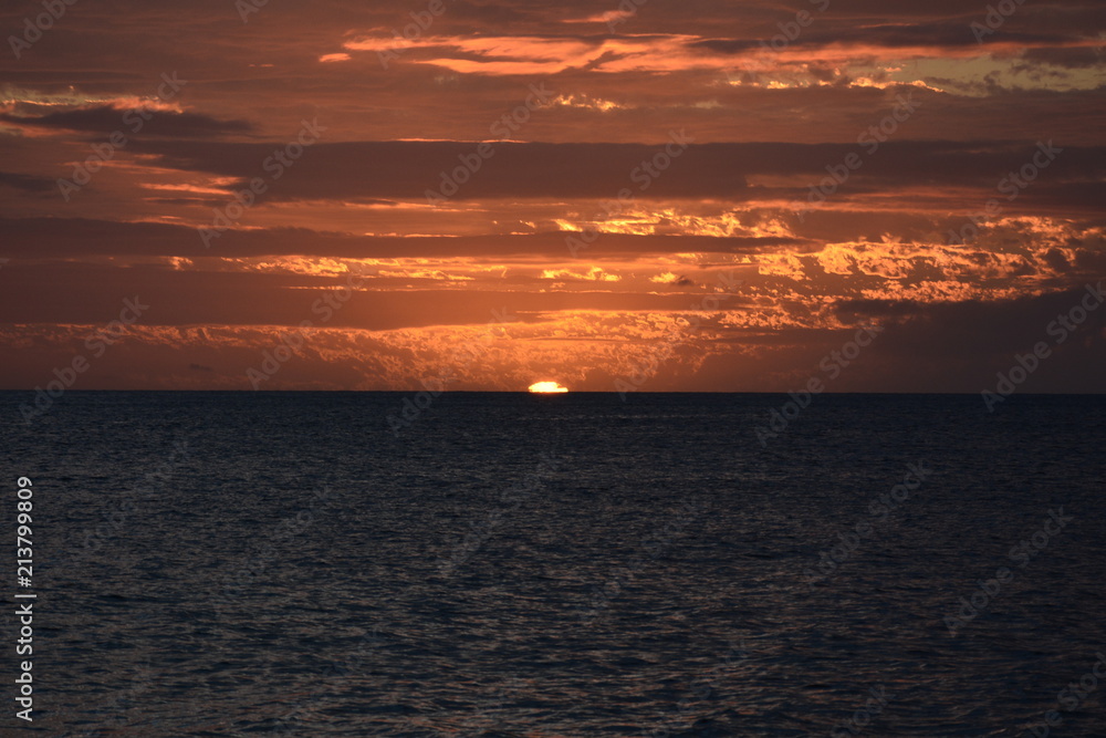 Fototapeta premium Couché de soleil