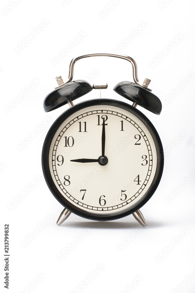 Alarm clock face isolated on white background Alarm clock face isolated on white background