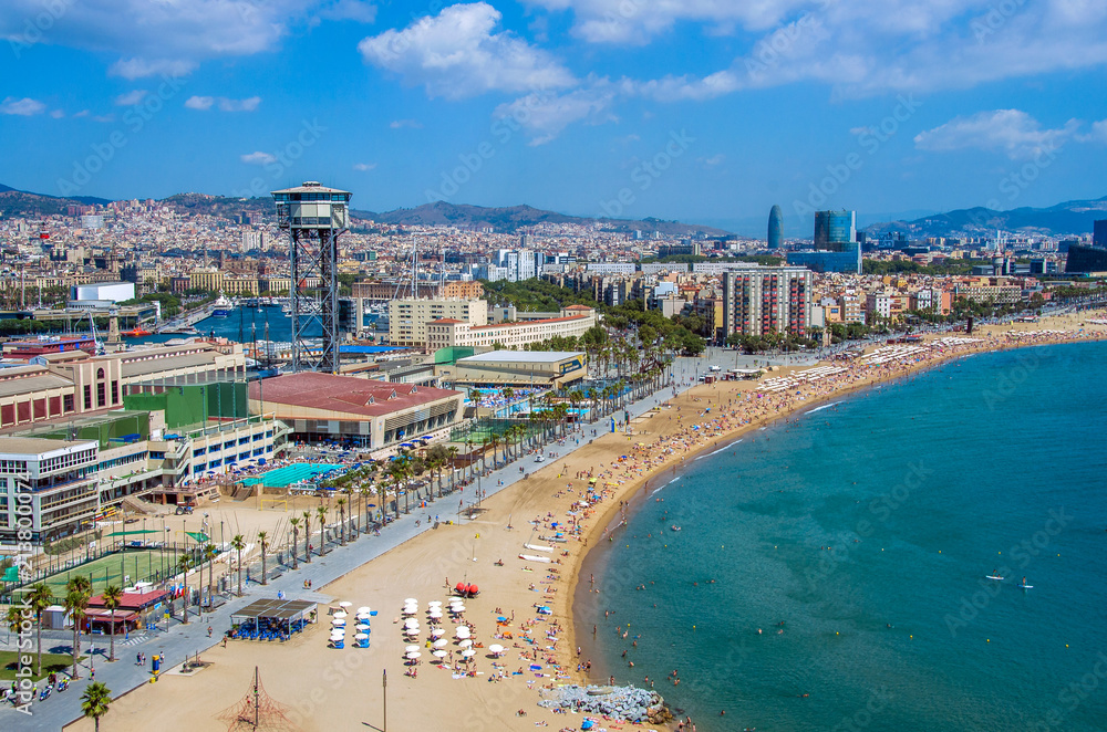 Fototapeta premium Barceloneta beach in Barcelona