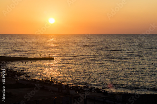 Sunset on Black sea
