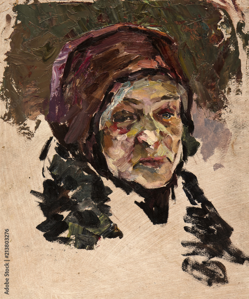 Obraz premium oil painting, portrait, handmade