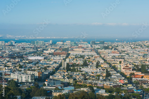 San Francisco downtown in sunny day. California, USA © flowertiare