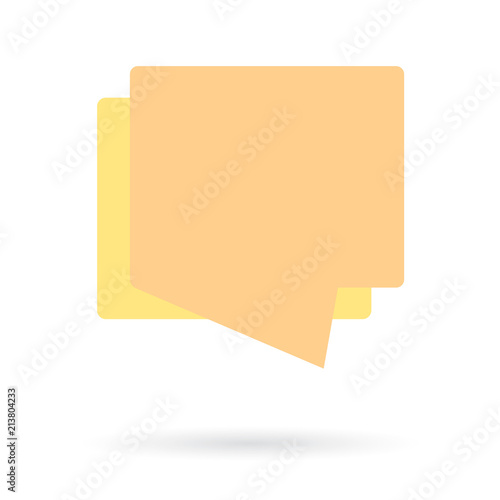 geometric speach bubble- vector illustration
