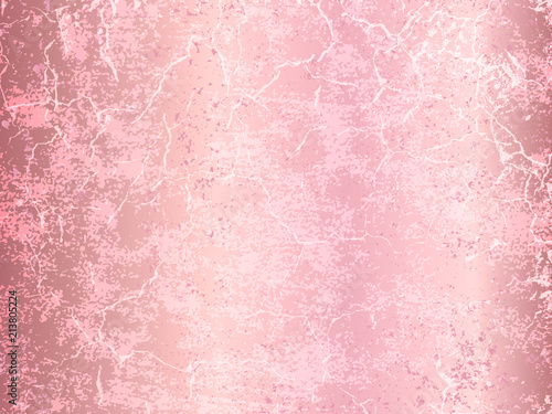Vector rose gold marble background. Rose Gold metallic texture. 