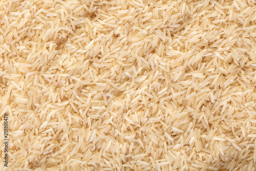 texture basmati rice steamed close-up