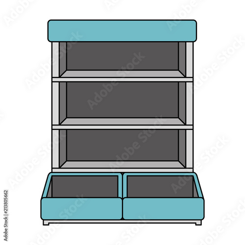 supermarket shelving empty icon
