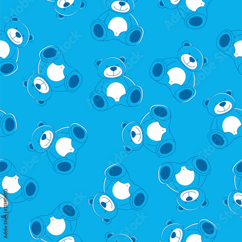 Vector color pattern  bears for baby