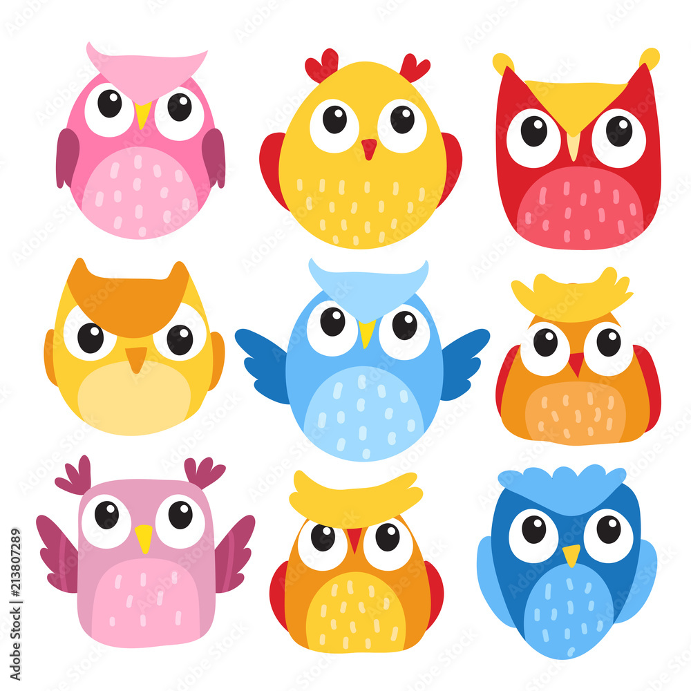 owl character vector design owl character vector design