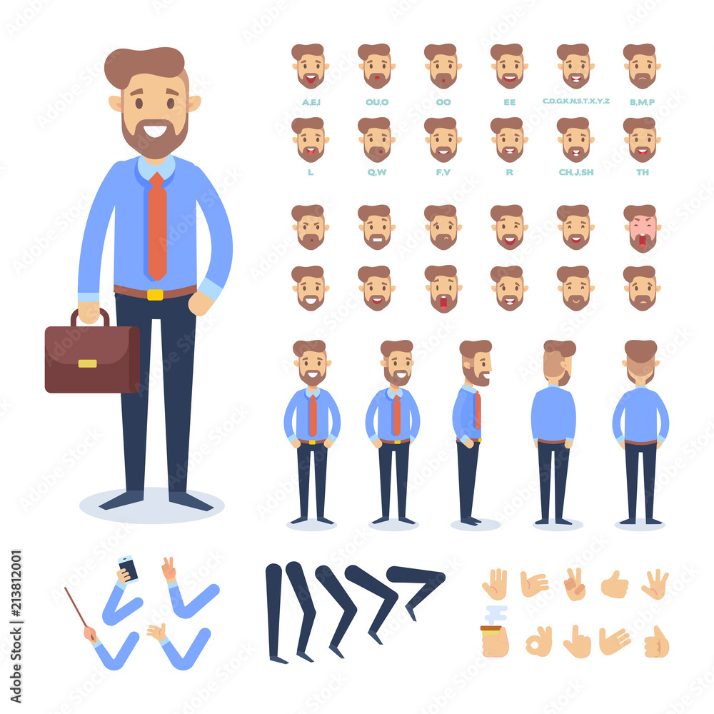 Male Character With Confused Pose 3D Illustration download in PNG, OBJ or  Blend format