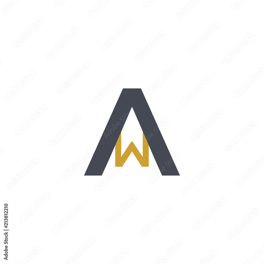 AW Initial Letter Logo Design Element. logo Vector Template AW Initial Letter Logo Design Element. logo Vector Template