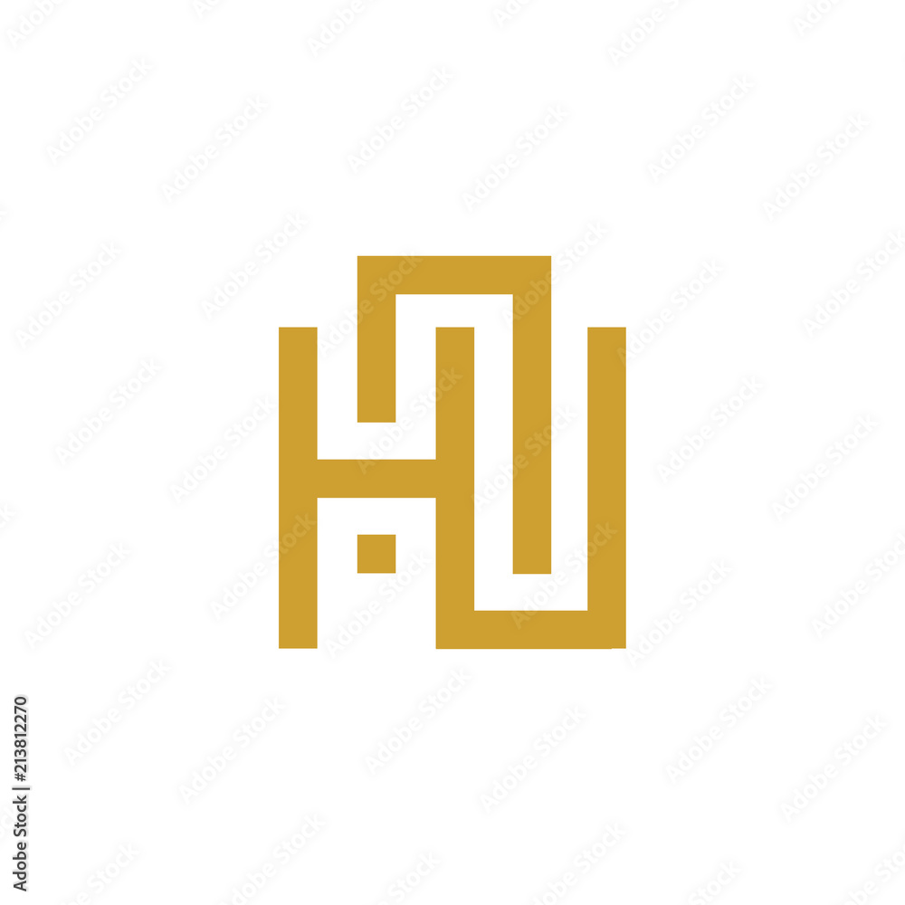HNU Initial Letter Logo Design Element. logo Vector Template HNU Initial Letter Logo Design Element. logo Vector Template