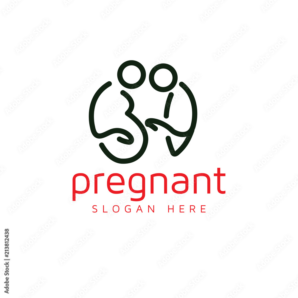 Pregnant logo Logo Design Element. logo Vector Template