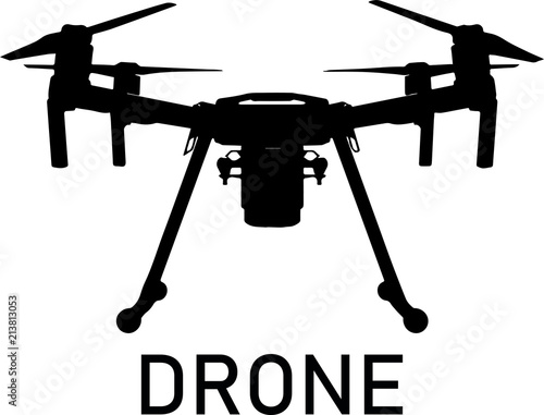 Drone logo vector