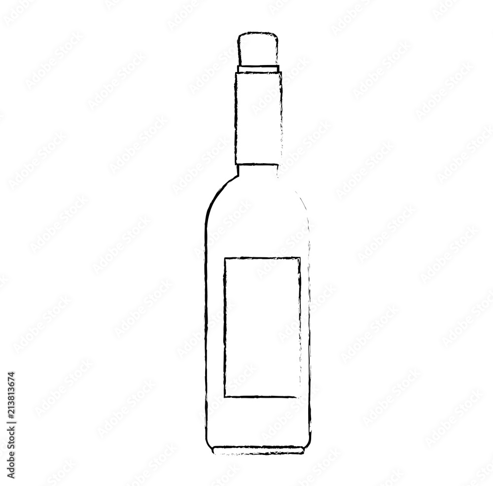 wine bottle silhouette icon vector illustration design wine bottle silhouette icon vector illustration design
