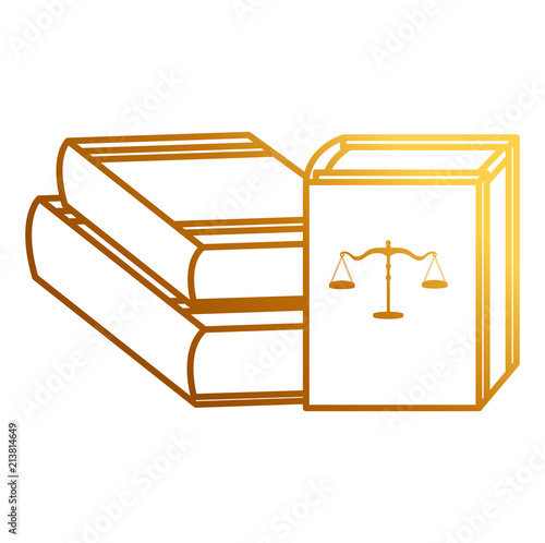 pile justice books icon vector illustration design