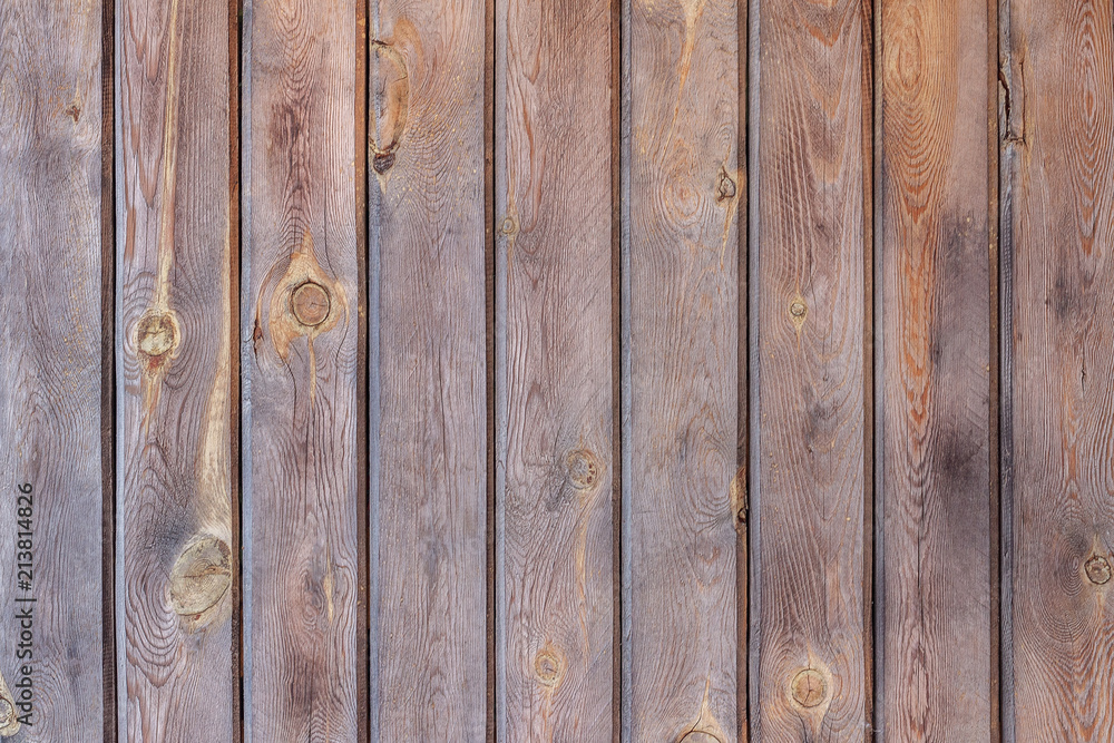 Fototapeta premium Wall wooden planks board. Texture, background.