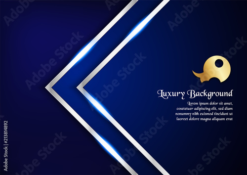 Abstract blue background in premium concept with copy space.Template design for cover, business presentation, web banner, wedding invitation and luxury packaging.