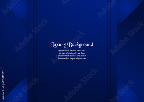 Abstract blue background in premium concept with copy space.Template design for cover, business presentation, web banner, wedding invitation and luxury packaging.