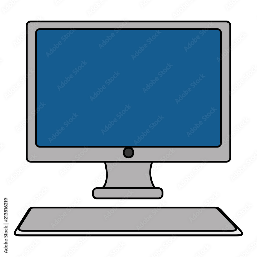 computer desktop isolated icon vector illustration design computer desktop isolated icon vector illustration design