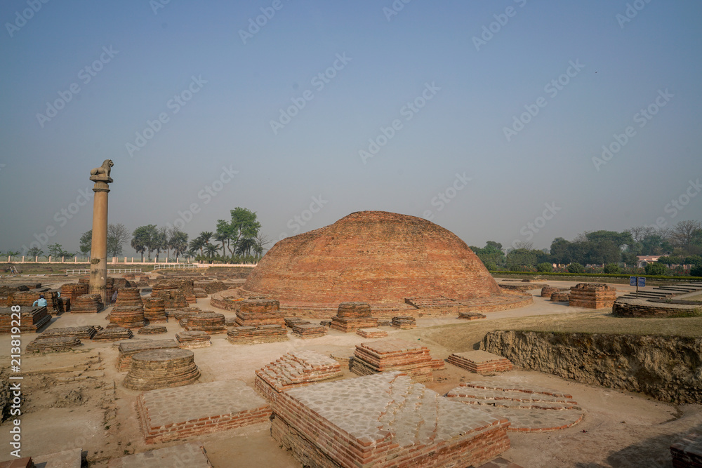 Ashoka or Ashokan Lion Pillar at Vaishali one of the most beautiful