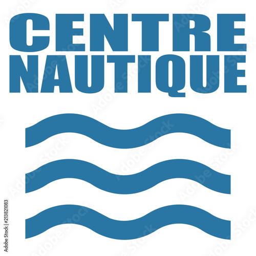 Logo centre nautique.