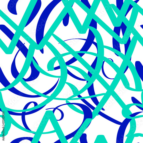 seamless geometric pattern, on white background. isometry, design Wallpaper print on fabric. abstract, vector illustration.blue