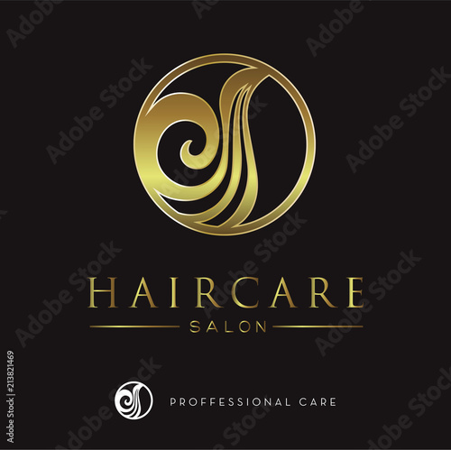 Luxury Gold Hair Logo/Icon