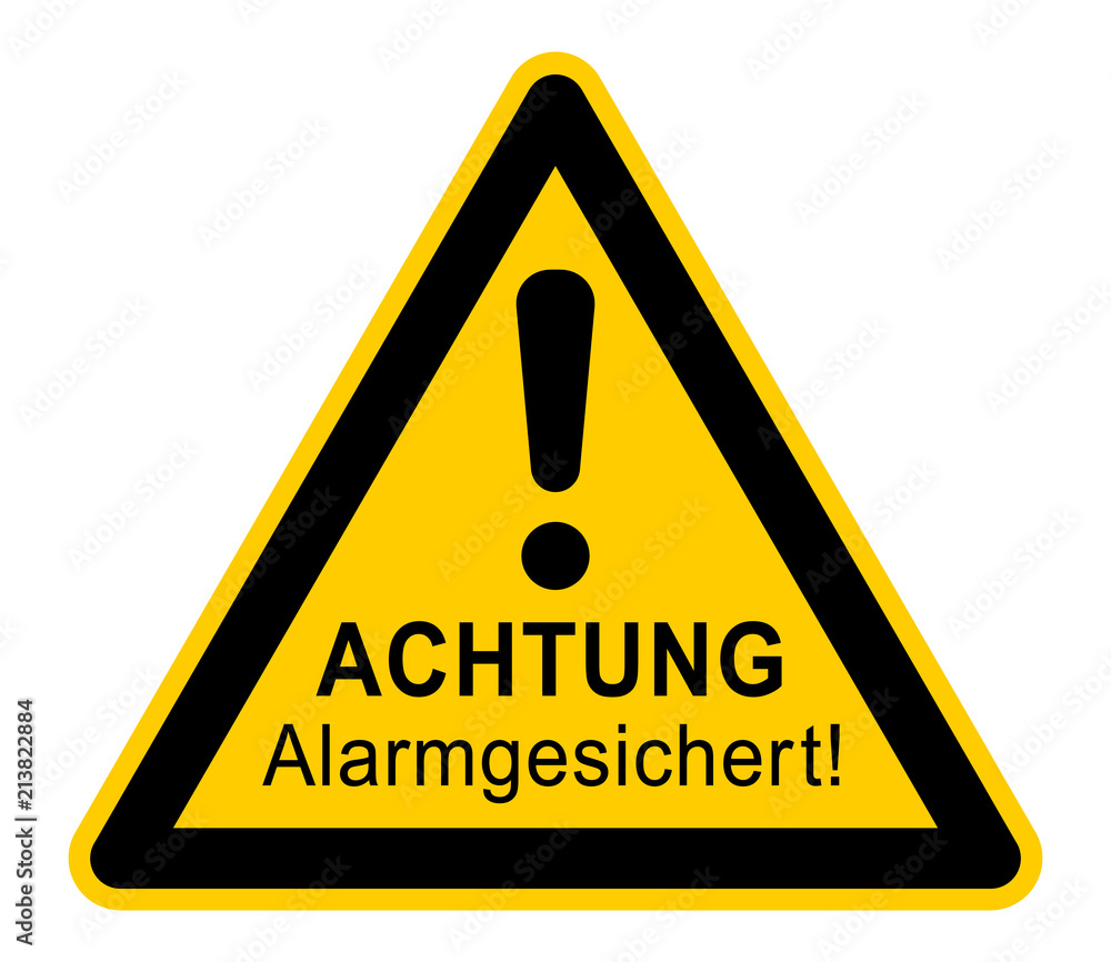 wso335 WarnSchildOrange - german - Warnzeichen: ACHTUNG Alarmgesichert! - vss63 VideoSurveillanceSign vss - dreieckig gelb / orange - xxl g6317 wso335 WarnSchildOrange - german - Warnzeichen: ACHTUNG Alarmgesichert! - vss63 VideoSurveillanceSign vss - dreieckig gelb / orange - xxl g6317