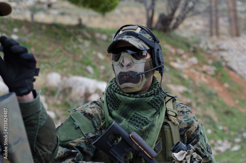 Tactical Headsets sniper airsoft © John Vlahidis
