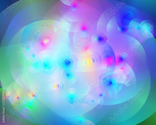 Abstract vector background composed of simple elements