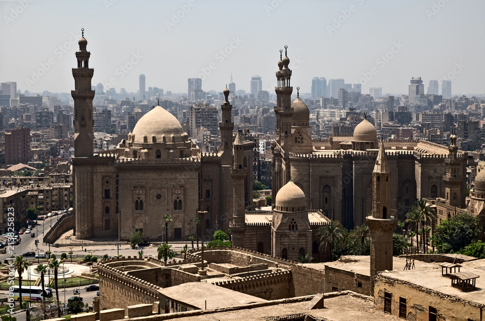 Mosque-Madrassa of Sultan Hassan and Al-Rifai Mosque in Cairo