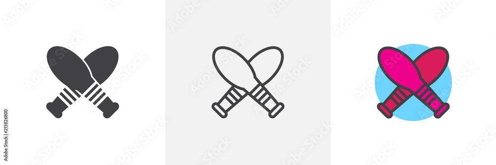 Juggling skittles icon. Line, solid and filled outline colorful version, outline and filled vector sign. Symbol, logo illustration. Different style icons set. Pixel perfect vector graphics Juggling skittles icon. Line, solid and filled outline colorful version, outline and filled vector sign. Symbol, logo illustration. Different style icons set. Pixel perfect vector graphics