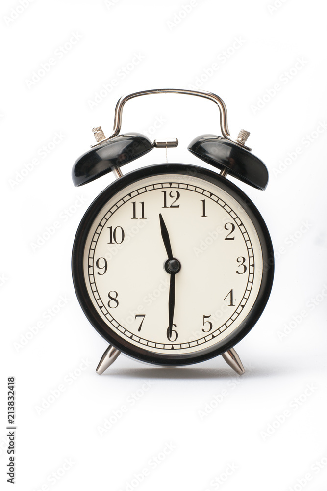 Alarm clock face isolated on white background Alarm clock face isolated on white background