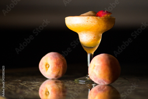 peach smoothie cocktail