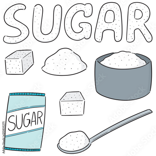 Fényképezés vector set of sugar