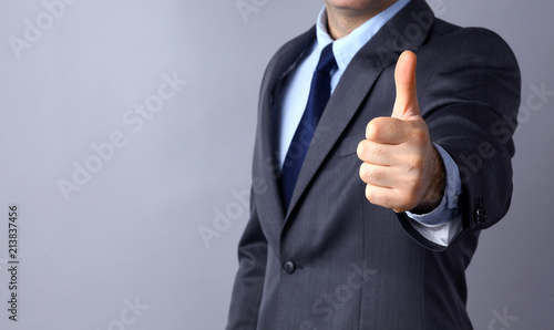 Picture of man hands showing ok sign