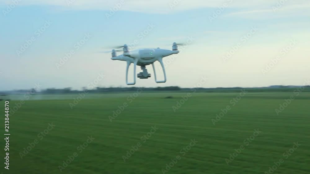 Drone Hovers In The Air Drone Hovers In The Air