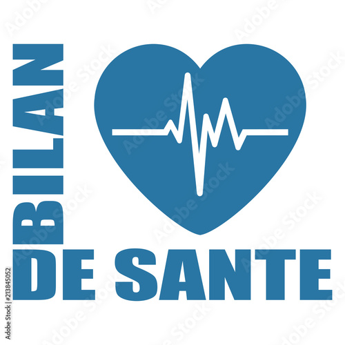 Logo bilan de santé.