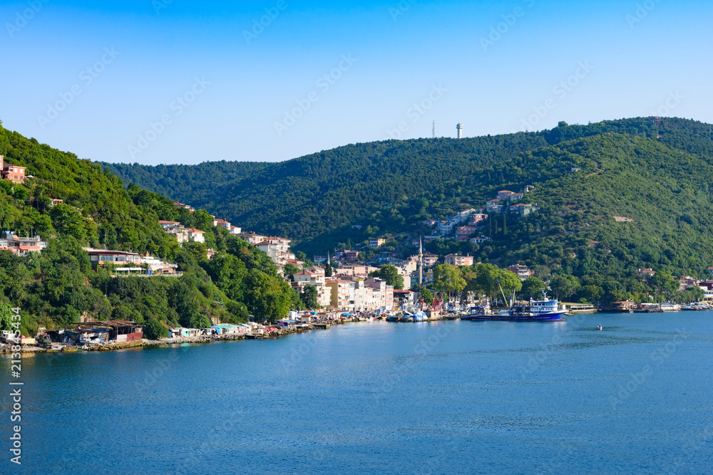 Scenic village at Asian side of Bosporus strait in Turkey Scenic village at Asian side of Bosporus strait in Turkey