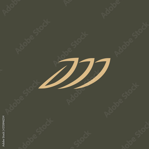 Abstract green leaf logo vector design. Environmental protection, ecology, healthy eating, Botanical Garden, park, forest, farm, agriculture vector sign.