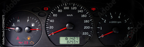Fotografie car dashboard as background
