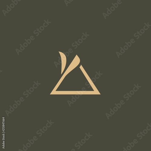 Abstract green leaf logo vector design. Environmental protection, ecology, healthy eating, Botanical Garden, park, forest, farm, agriculture vector sign.