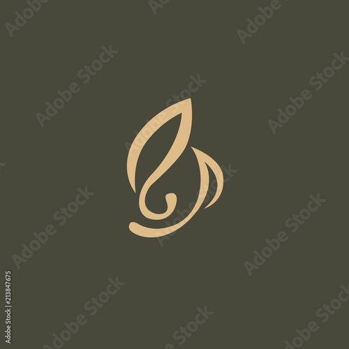 Abstract green leaf logo vector design. Environmental protection, ecology, healthy eating, Botanical Garden, park, forest, farm, agriculture vector sign.